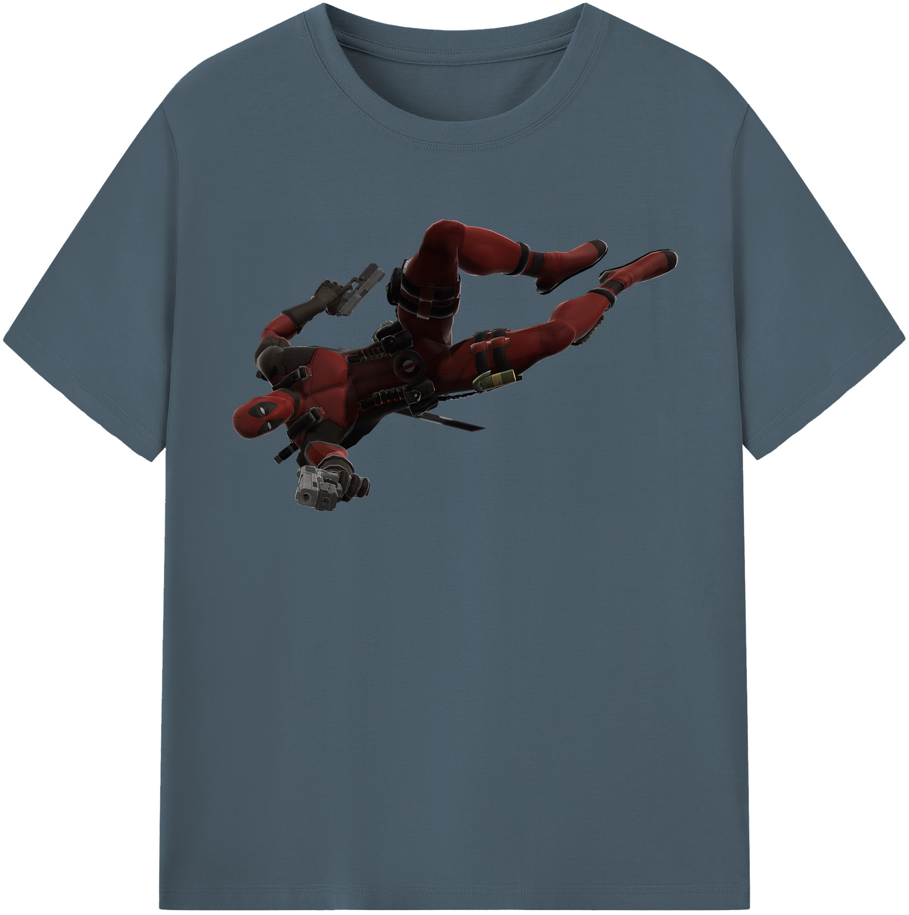 （画像用） Deadpool デッドプール 綿100％半袖Tシャツ（フロントプリント）
